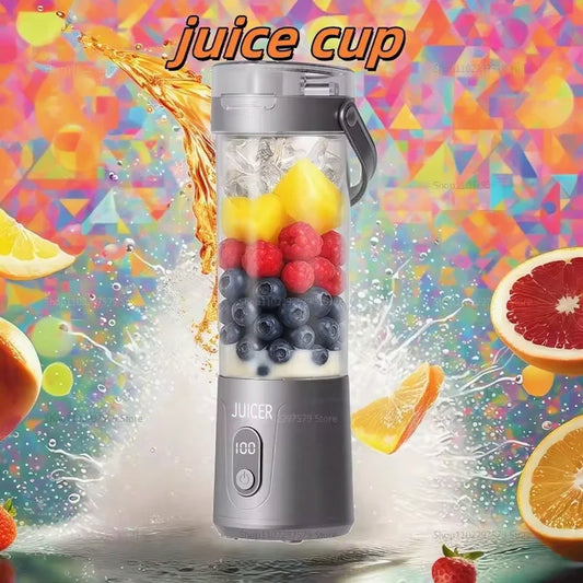 Portable 600ML USB Rechargeable Blender Mini Juicer for Fresh Fruit Smoothies Wireless Personal Fruit Mixer  Machine Kitchen