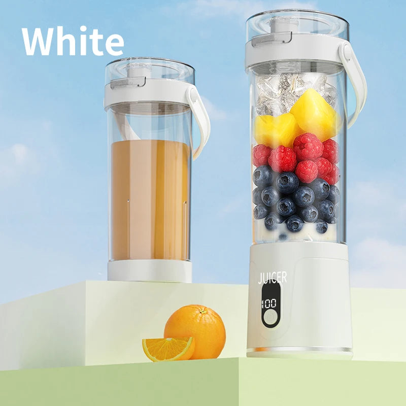 Portable 600ML USB Rechargeable Blender Mini Juicer for Fresh Fruit Smoothies Wireless Personal Fruit Mixer  Machine Kitchen